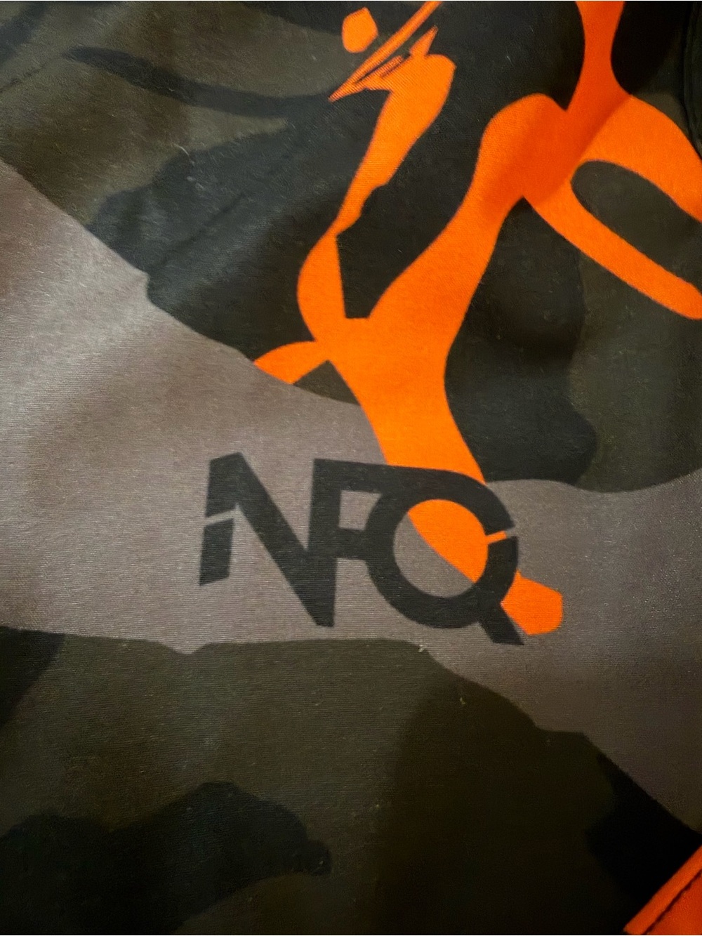 NFQ Men's Black & Orange Athletic Shorts - Picture 2 of 4